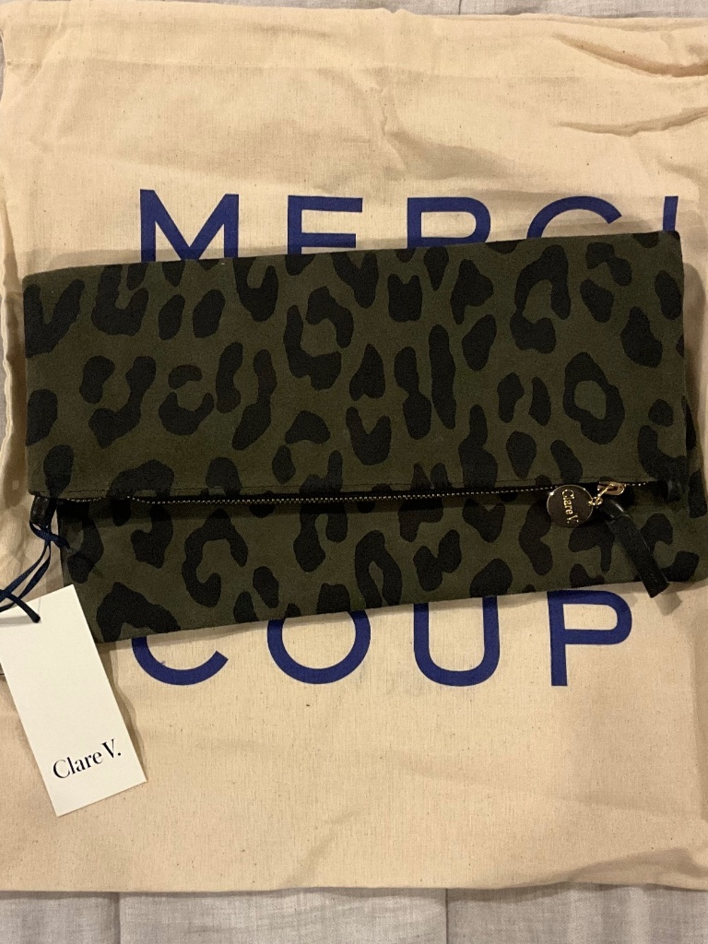Clare V Foldover Clutch with tabs